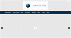 Desktop Screenshot of kemolab.hr