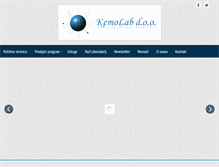 Tablet Screenshot of kemolab.hr